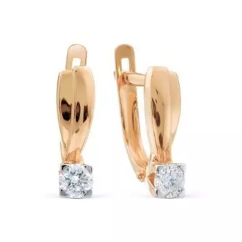 Серьги с бриллиантами Линии Любви