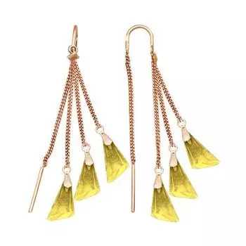 Серьги с цитринами Линии Любви