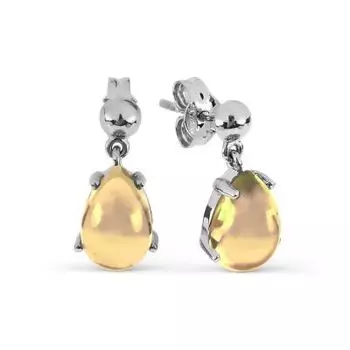 Серьги с цитринами Линии Любви