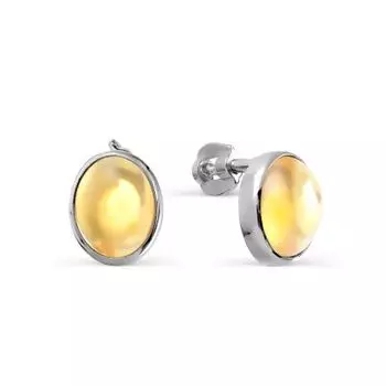 Серьги с цитринами Линии Любви