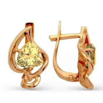 Серьги с цитринами Линии Любви