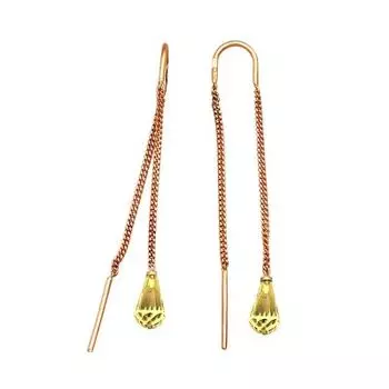 Серьги с цитринами Линии Любви