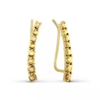 Серьги с цитринами Линии Любви