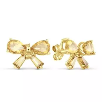 Серьги с цитринами Линии Любви