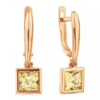 Серьги с цитринами Линии Любви