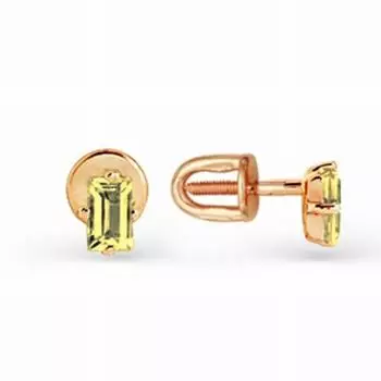 Серьги с цитринами Линии Любви