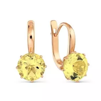 Серьги с цитринами Линии Любви