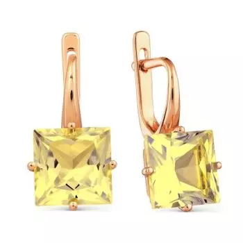 Серьги с цитринами Линии Любви