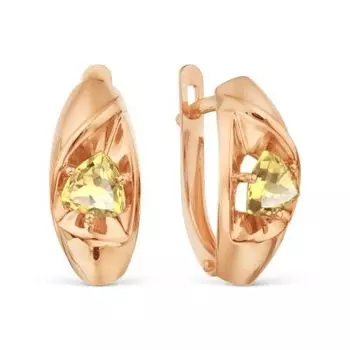 Серьги с цитринами Линии Любви