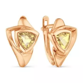 Серьги с цитринами Линии Любви