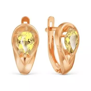 Серьги с цитринами Линии Любви