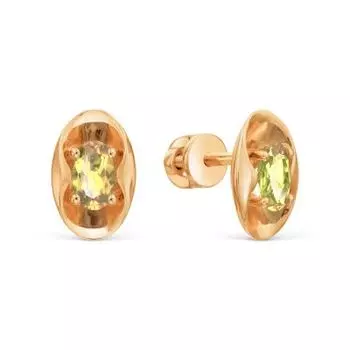 Серьги с цитринами Линии Любви