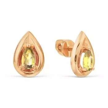 Серьги с цитринами Линии Любви