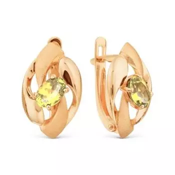 Серьги с цитринами Линии Любви