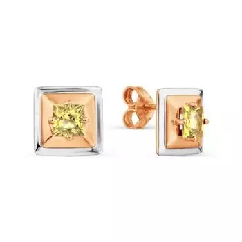 Серьги с цитринами Линии Любви