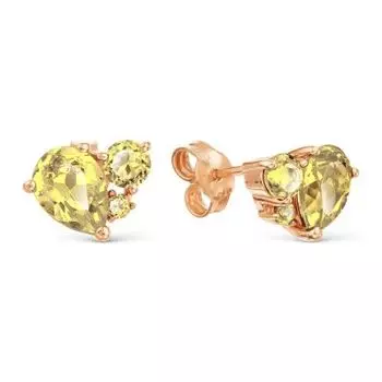 Серьги с цитринами Линии Любви