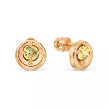 Серьги с цитринами Линии Любви