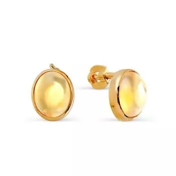 Серьги с цитринами Линии Любви