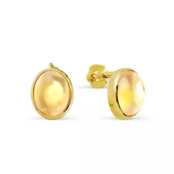 Серьги с цитринами Линии Любви