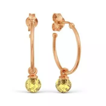 Серьги с цитринами Линии Любви