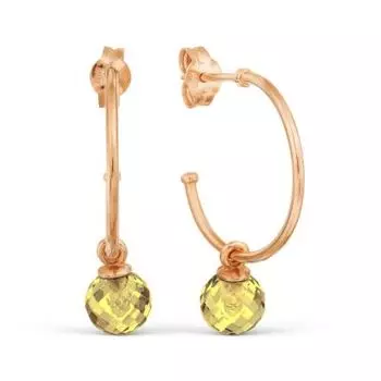 Серьги с цитринами Линии Любви