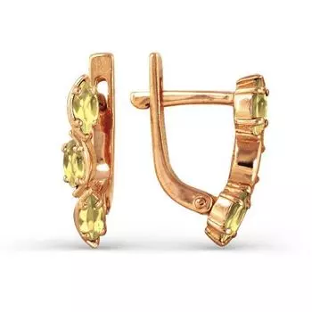 Серьги с цитринами Линии Любви