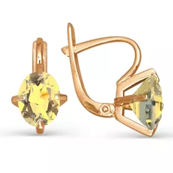 Серьги с цитринами Линии Любви