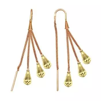 Серьги с цитринами Линии Любви