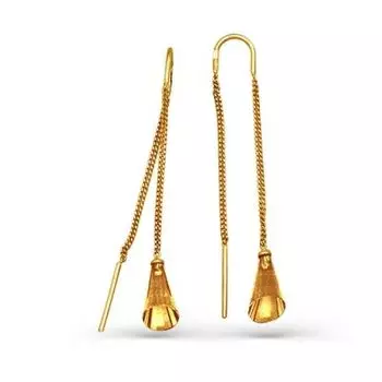 Серьги с цитринами Линии Любви