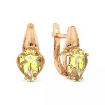 Серьги с цитринами Линии Любви