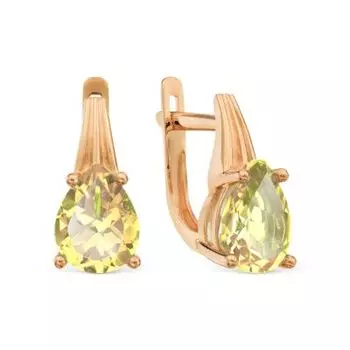 Серьги с цитринами Линии Любви