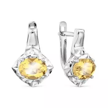 Серьги с цитринами Линии Любви