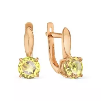 Серьги с цитринами Линии Любви