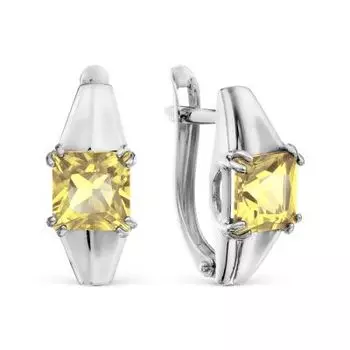 Серьги с цитринами Линии Любви