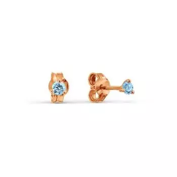 Серьги с фианитами Линии Любви