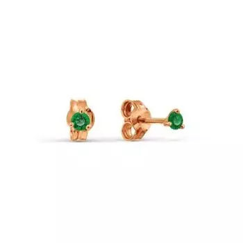 Серьги с фианитами Линии Любви