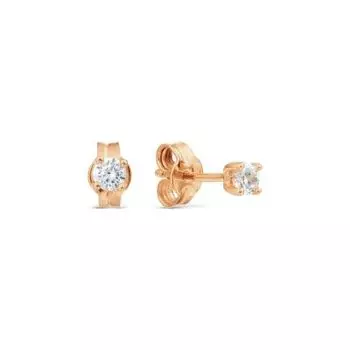 Серьги с фианитами Линии Любви
