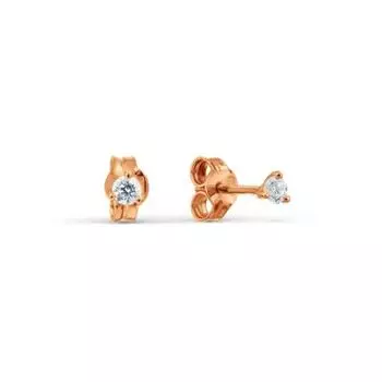 Серьги с фианитами Линии Любви