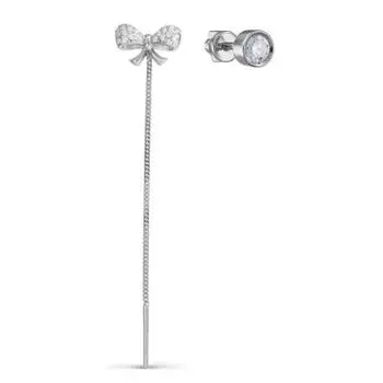 Серьги с фианитами Линии Любви