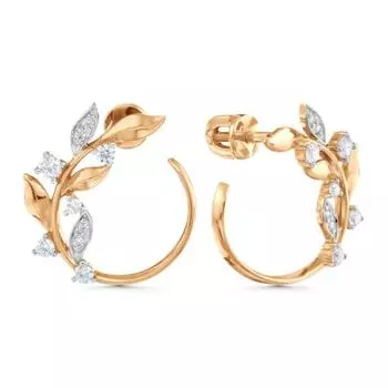 Серьги с фианитами Линии Любви