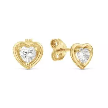 Серьги с фианитами Линии Любви