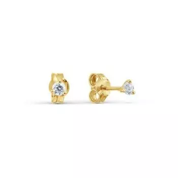 Серьги с фианитами Линии Любви