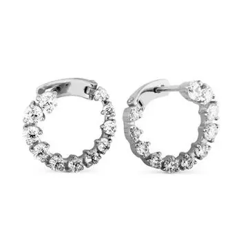 Серьги с фианитами Линии Любви