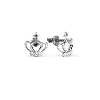 Серьги с фианитами Линии Любви