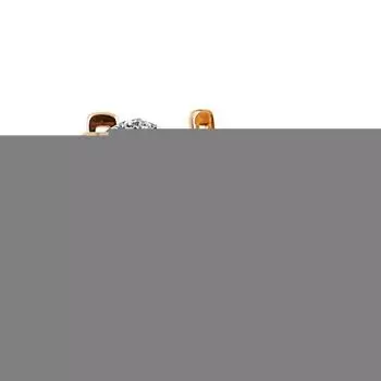 Серьги с фианитами Линии Любви