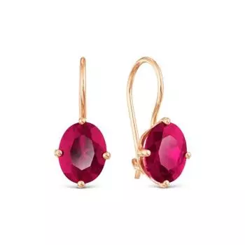 Серьги с фианитами Линии Любви