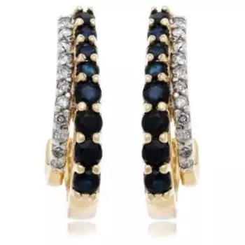 Серьги с фианитами Линии Любви