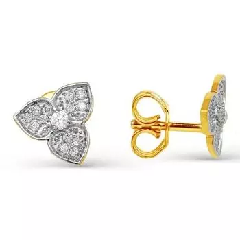 Серьги с фианитами Линии Любви