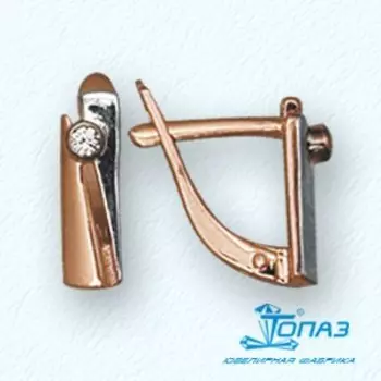 Серьги с фианитами Линии Любви