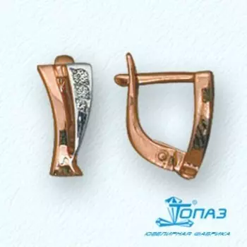 Серьги с фианитами Линии Любви